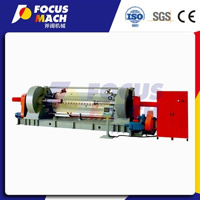 ووڈ ورکنگ مشینری ہائی پریسجن پلائیووڈ ہاف راؤنڈ روٹری وینیر چھیلنے والا سلائسر